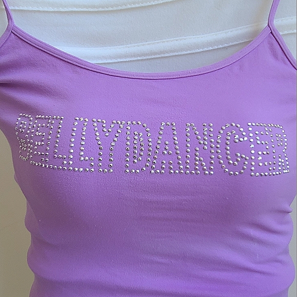 Lilac Bellydancer Crop Top - Picture 2 of 3